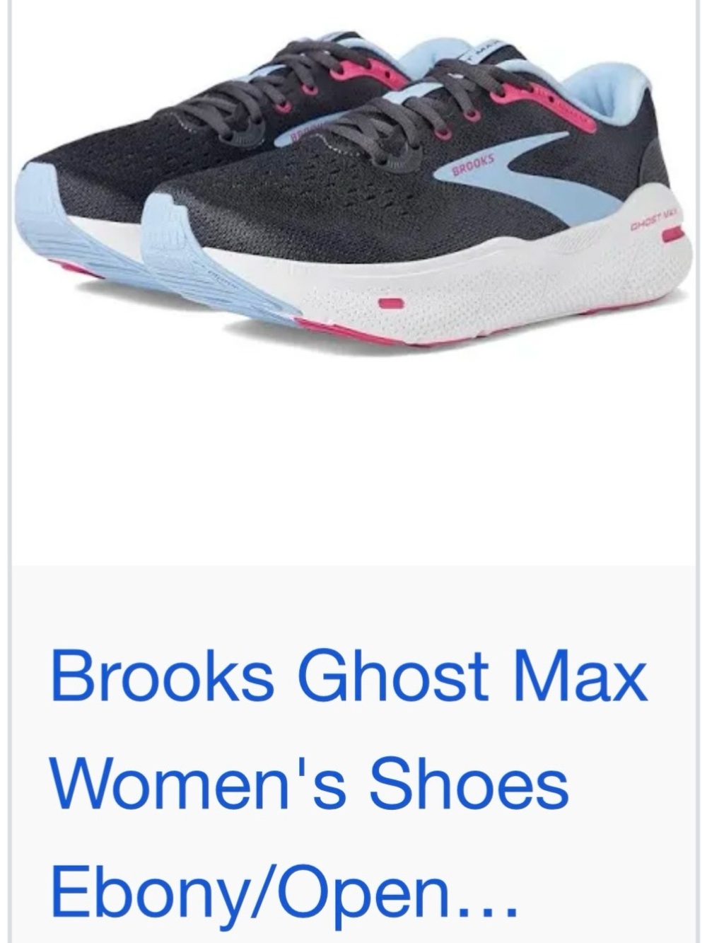 EUC Brooks Ghost Max Women's Running Shoes Size 9
